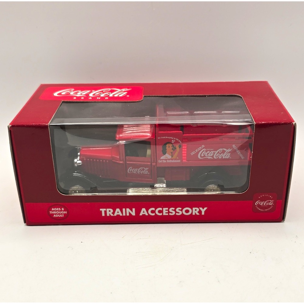 Coca-Cola O Gauge Diecast Coke Red Delivery Truck Train Accessory K-94528
